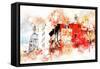 NYC Watercolor Collection - Manhattan Architecture-Philippe Hugonnard-Framed Stretched Canvas