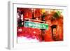 NYC Watercolor Collection - Manhattan Avenue-Philippe Hugonnard-Framed Art Print