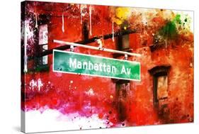 NYC Watercolor Collection - Manhattan Avenue-Philippe Hugonnard-Stretched Canvas