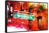 NYC Watercolor Collection - Manhattan Avenue-Philippe Hugonnard-Framed Stretched Canvas