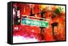 NYC Watercolor Collection - Manhattan Avenue-Philippe Hugonnard-Framed Stretched Canvas