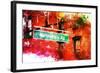 NYC Watercolor Collection - Manhattan Avenue-Philippe Hugonnard-Framed Art Print