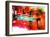 NYC Watercolor Collection - Manhattan Avenue-Philippe Hugonnard-Framed Premium Giclee Print