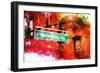 NYC Watercolor Collection - Manhattan Avenue-Philippe Hugonnard-Framed Premium Giclee Print