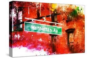 NYC Watercolor Collection - Manhattan Avenue-Philippe Hugonnard-Stretched Canvas