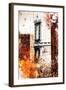 NYC Watercolor Collection - Manhattan Bridge-Philippe Hugonnard-Framed Art Print