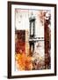 NYC Watercolor Collection - Manhattan Bridge-Philippe Hugonnard-Framed Art Print