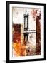 NYC Watercolor Collection - Manhattan Bridge-Philippe Hugonnard-Framed Art Print