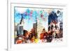 NYC Watercolor Collection - Manhattan Buildings-Philippe Hugonnard-Framed Art Print