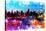 NYC Watercolor Collection - Manhattan Colors Sunset-Philippe Hugonnard-Stretched Canvas