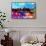 NYC Watercolor Collection - Manhattan Colors Sunset-Philippe Hugonnard-Framed Stretched Canvas displayed on a wall