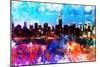 NYC Watercolor Collection - Manhattan Colors Sunset-Philippe Hugonnard-Mounted Art Print