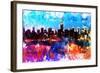 NYC Watercolor Collection - Manhattan Colors Sunset-Philippe Hugonnard-Framed Art Print