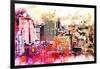 NYC Watercolor Collection - Manhattan District-Philippe Hugonnard-Framed Art Print