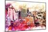 NYC Watercolor Collection - Manhattan District-Philippe Hugonnard-Mounted Premium Giclee Print