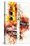 NYC Watercolor Collection - Manhattan Signs-Philippe Hugonnard-Stretched Canvas