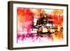 NYC Watercolor Collection - Manhattan Taxis-Philippe Hugonnard-Framed Premium Giclee Print