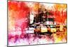 NYC Watercolor Collection - Manhattan Taxis-Philippe Hugonnard-Mounted Premium Giclee Print