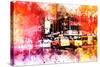 NYC Watercolor Collection - Manhattan Taxis-Philippe Hugonnard-Stretched Canvas