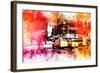 NYC Watercolor Collection - Manhattan Taxis-Philippe Hugonnard-Framed Art Print
