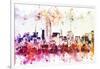 NYC Watercolor Collection - Manhattan View II-Philippe Hugonnard-Framed Art Print