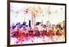 NYC Watercolor Collection - Manhattan View II-Philippe Hugonnard-Framed Art Print