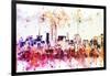 NYC Watercolor Collection - Manhattan View II-Philippe Hugonnard-Framed Art Print