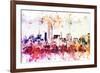 NYC Watercolor Collection - Manhattan View II-Philippe Hugonnard-Framed Art Print