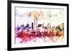 NYC Watercolor Collection - Manhattan View II-Philippe Hugonnard-Framed Art Print