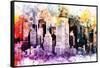 NYC Watercolor Collection - Midtown-Philippe Hugonnard-Framed Stretched Canvas