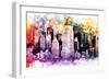 NYC Watercolor Collection - Midtown-Philippe Hugonnard-Framed Art Print