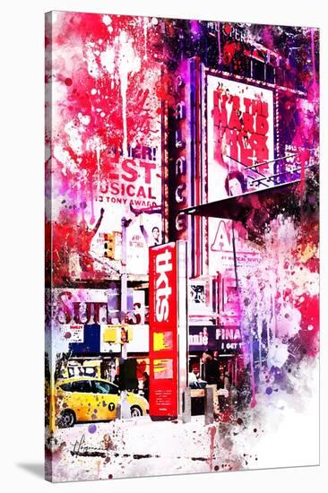 NYC Watercolor Collection - Musical-Philippe Hugonnard-Stretched Canvas