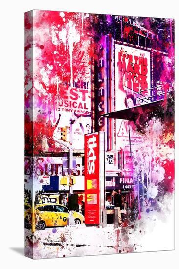 NYC Watercolor Collection - Musical-Philippe Hugonnard-Stretched Canvas