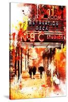 NYC Watercolor Collection - NBC Studios II-Philippe Hugonnard-Stretched Canvas