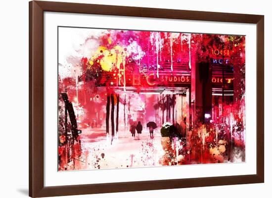 NYC Watercolor Collection - NBC Studios-Philippe Hugonnard-Framed Art Print