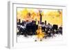 NYC Watercolor Collection - New York Colors Sunset-Philippe Hugonnard-Framed Art Print