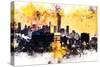 NYC Watercolor Collection - New York Colors Sunset-Philippe Hugonnard-Stretched Canvas