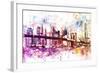 NYC Watercolor Collection - New York Dreams-Philippe Hugonnard-Framed Art Print