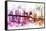 NYC Watercolor Collection - New York Dreams-Philippe Hugonnard-Framed Stretched Canvas