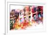 NYC Watercolor Collection - New York Facades-Philippe Hugonnard-Framed Art Print