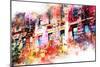 NYC Watercolor Collection - New York Facades-Philippe Hugonnard-Mounted Art Print