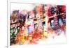 NYC Watercolor Collection - New York Facades-Philippe Hugonnard-Framed Art Print