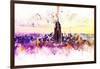 NYC Watercolor Collection - New York Skyline-Philippe Hugonnard-Framed Art Print
