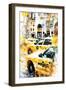 NYC Watercolor Collection - New York Taxis-Philippe Hugonnard-Framed Art Print