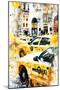 NYC Watercolor Collection - New York Taxis-Philippe Hugonnard-Mounted Art Print