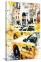 NYC Watercolor Collection - New York Taxis-Philippe Hugonnard-Stretched Canvas