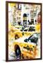 NYC Watercolor Collection - New York Taxis-Philippe Hugonnard-Framed Art Print