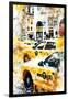 NYC Watercolor Collection - New York Taxis-Philippe Hugonnard-Framed Art Print