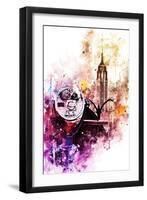 NYC Watercolor Collection - Observation-Philippe Hugonnard-Framed Art Print