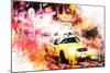 NYC Watercolor Collection - On the Night Road-Philippe Hugonnard-Mounted Art Print
